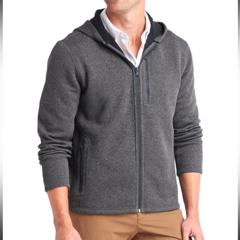 Vineyard Vines Men's XS Gray Fleece Zip Jacket